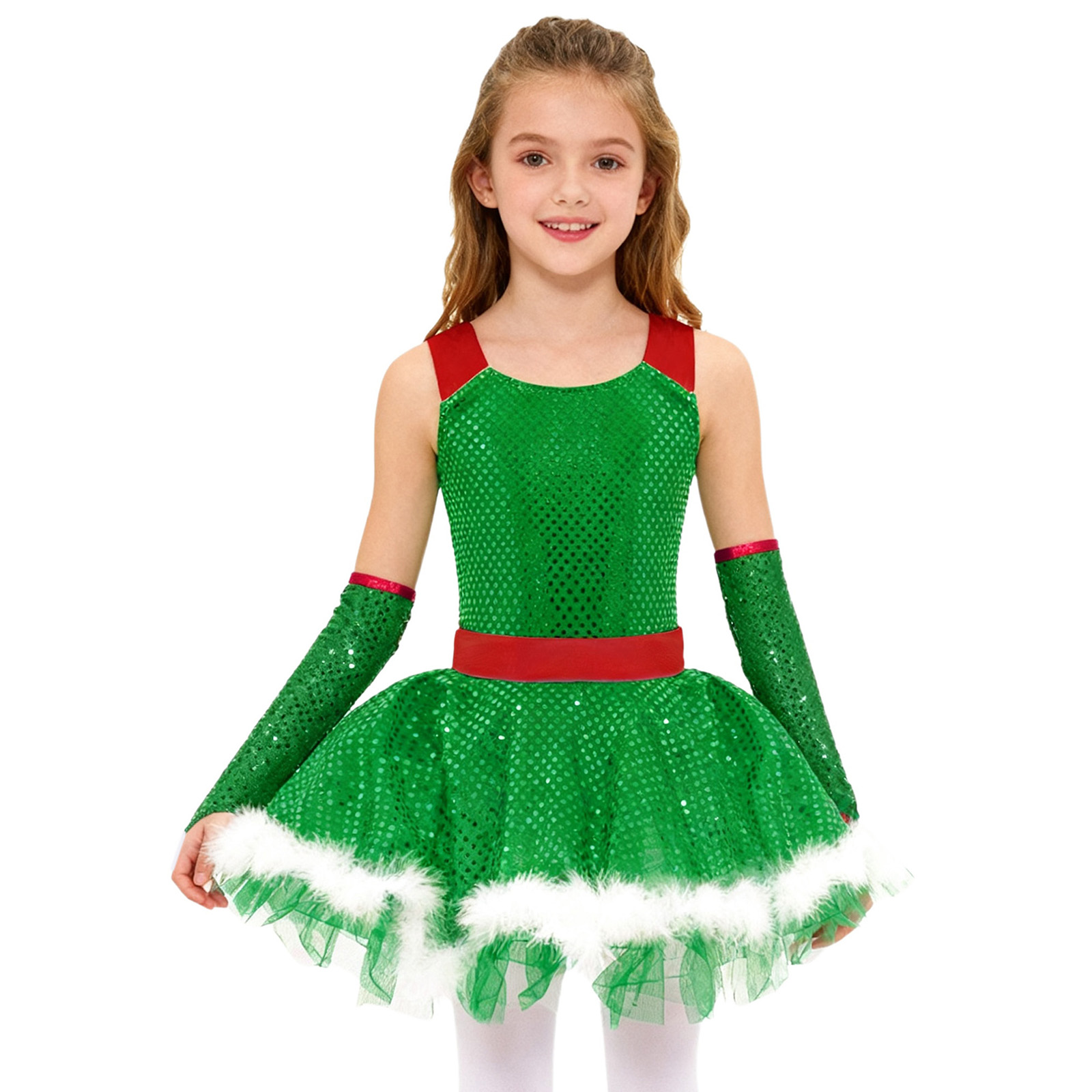 Elf Costume Christmas - Robe Tutu de danse de noël