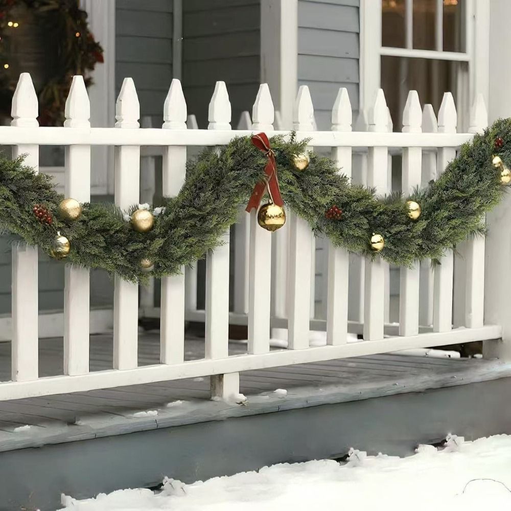 Christmas Wreath Fake - 1.8/2.7m guirlandes de pin Norfolk artificielles