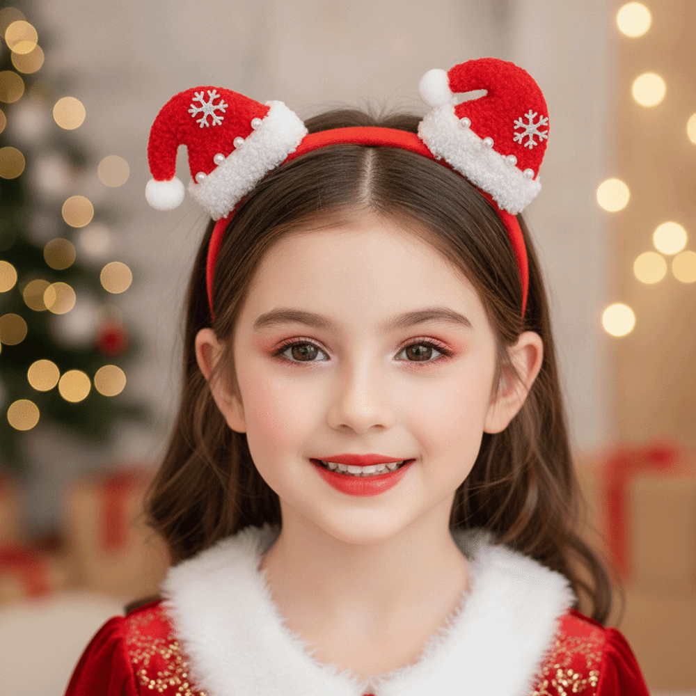 Serre-tête de Noël à paillette - Santa Hat Plush avis et prix
