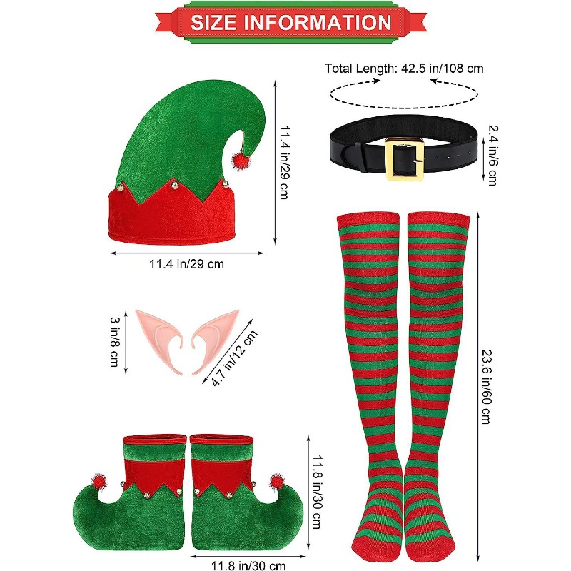 Costume de cosplay d'elfe vert - Elf Costume Christmas avis et prix