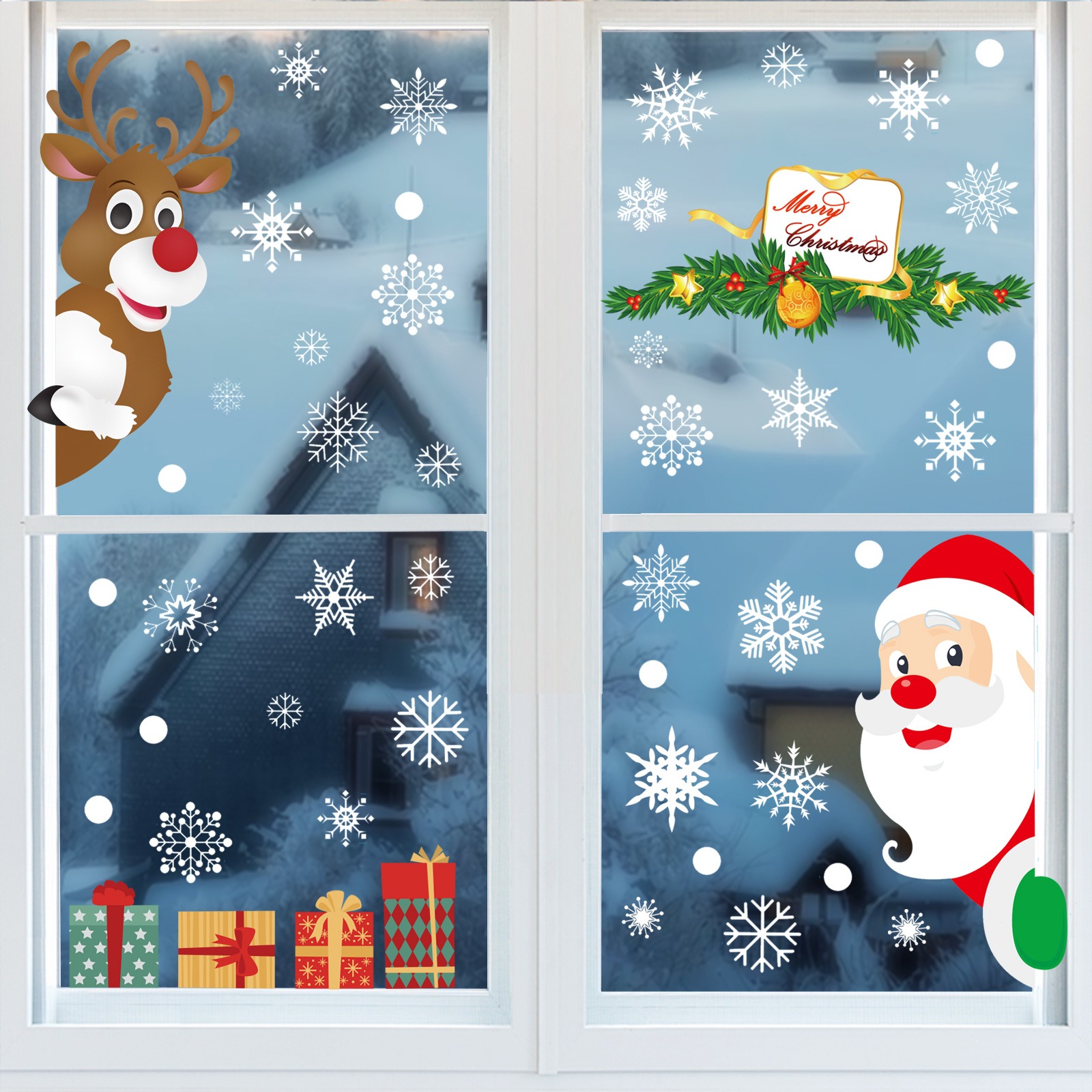 Autocollants de Noël pour fenê - Snowflake Window Decal avis et prix